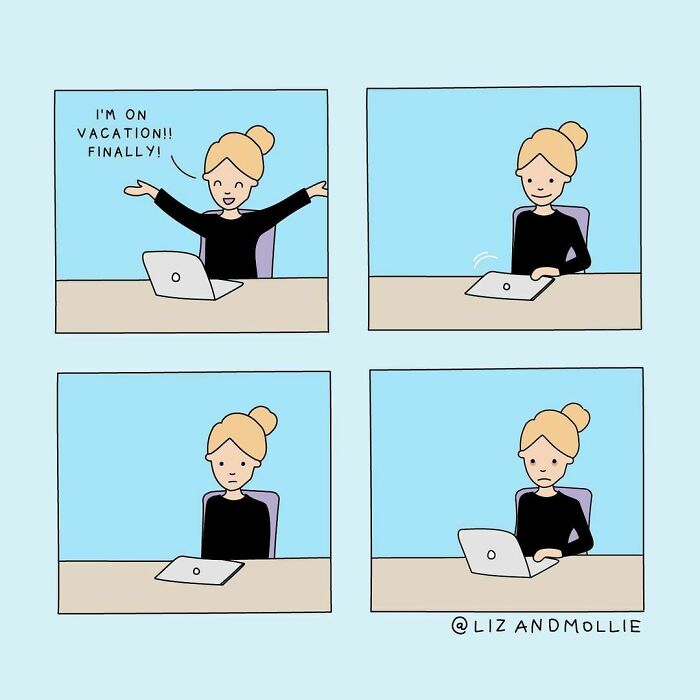 45 Work And Life Struggles Illustrated In Comic-Charts By Liz And Mollie