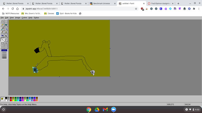 Hey Pandas, Draw The Weirdest Thing You Can Make In MS Paint (Closed)