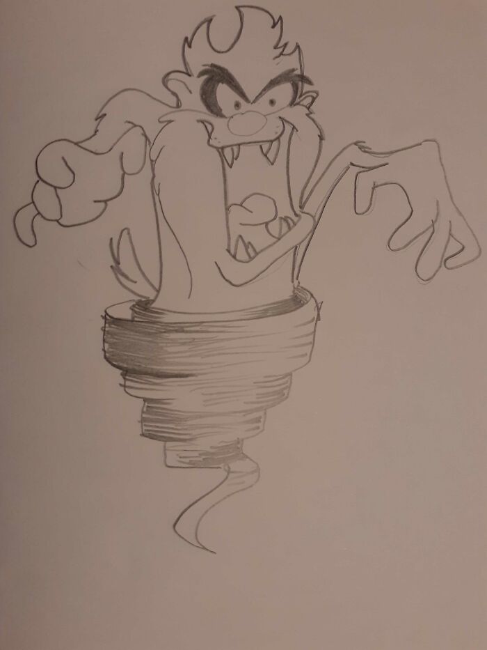 Hey Pandas, Draw The Tasmanian Devil In A Tornado (Closed)