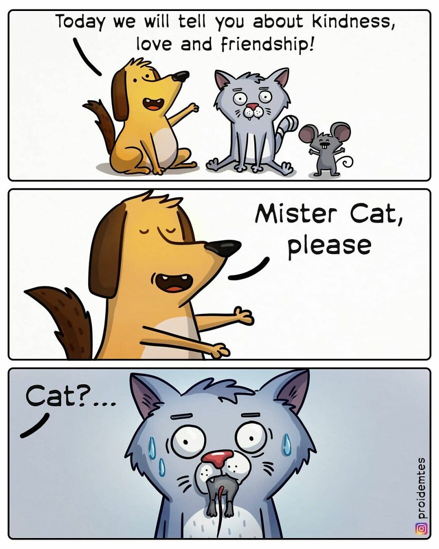 “Sometimes It’s Funny Here”: 30 Of The Best Absurd Comics By This Russian Artist “Sometimes It’s Funny Here”: 30 Of The Best Absurd Comics By This Russian Artist