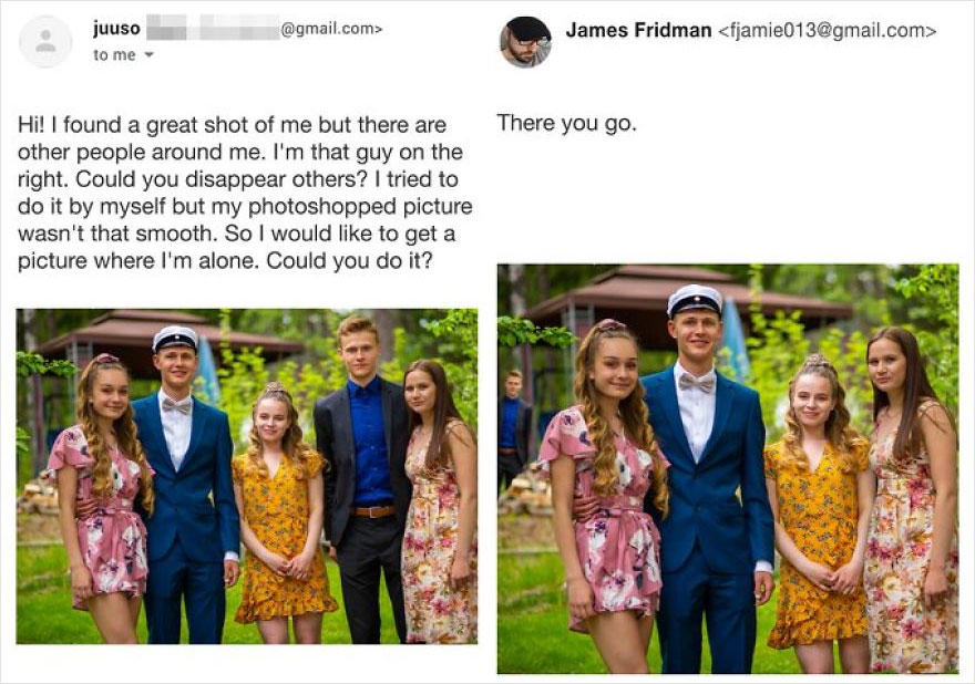Photoshop Troll Who Takes Photo Requests Too Literally Strikes Again, And The Result Is Hilarious (18 Pics) Photoshop Troll Who Takes Photo Requests Too Literally Strikes Again, And The Result Is Hilarious (18 Pics)