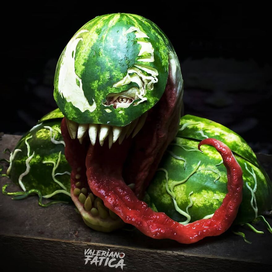 Artist Carves Incredible Food Sculptures Inspired By Pop Culture, Horror, Fantasy, And More (35 Pics) Artist Carves Incredible Food Sculptures Inspired By Pop Culture, Horror, Fantasy, And More (35 Pics)