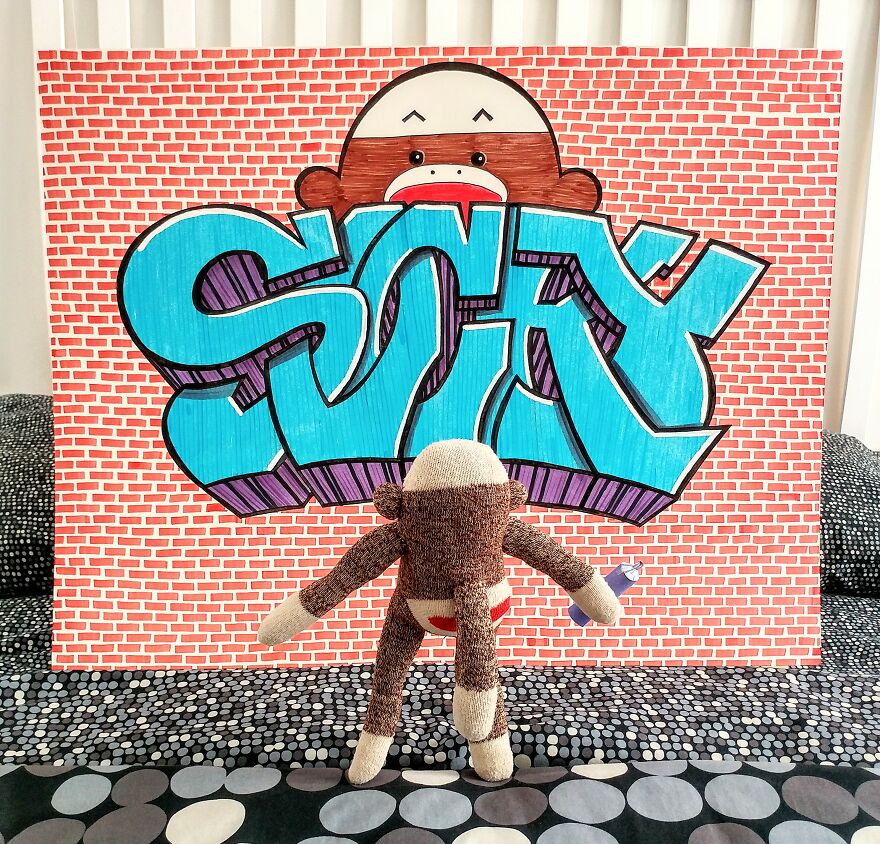 I’ve Made My Wife Laugh Every Day Of The Pandemic With Daily Sock Monkey Shows And I Hope They Make You Smile Too (65 Pics) I’ve Made My Wife Laugh Every Day Of The Pandemic With Daily Sock Monkey Shows And I Hope They Make You Smile Too (65 Pics)