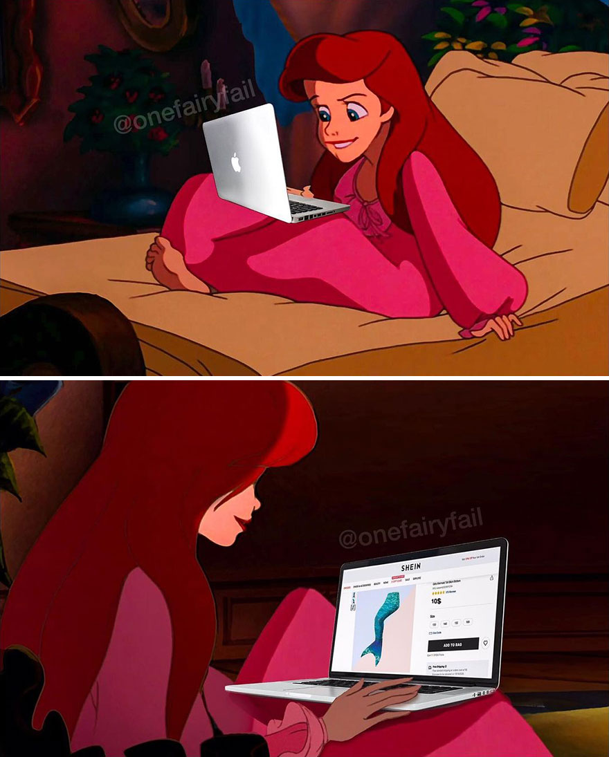 Artist Shows What Would Happen If Disney Had Modern Technologies (12 Pics)