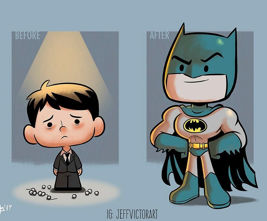Artist Illustrates How Our Favorite Characters Have Changed In 40 Adorable Illustrations Artist Illustrates How Our Favorite Characters Have Changed In 40 Adorable Illustrations
