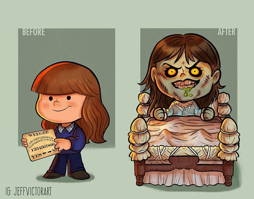 Artist Illustrates How Our Favorite Characters Have Changed In 40 Adorable Illustrations Artist Illustrates How Our Favorite Characters Have Changed In 40 Adorable Illustrations