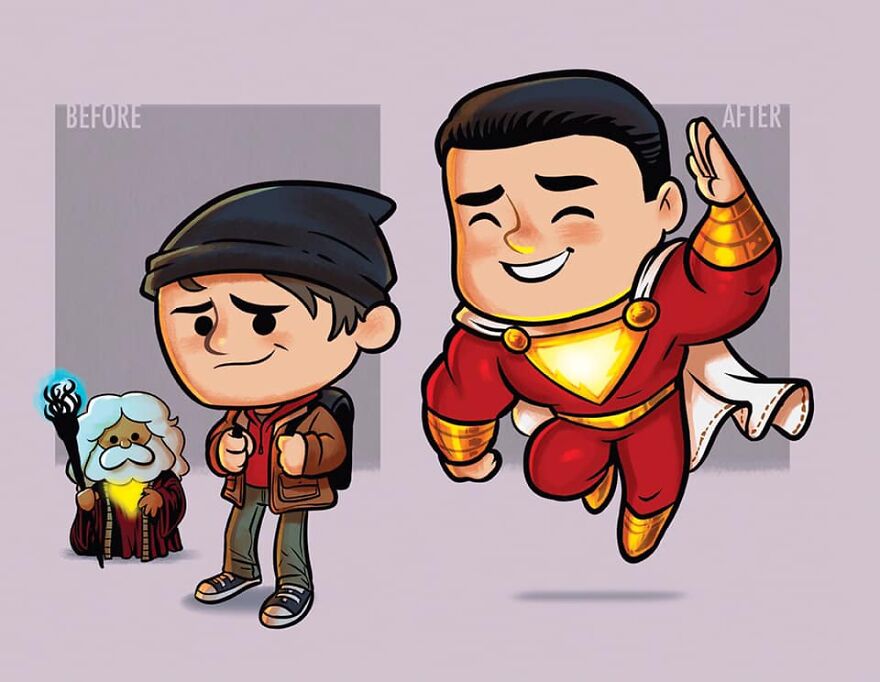 Artist Illustrates How Our Favorite Characters Have Changed In 40 Adorable Illustrations Artist Illustrates How Our Favorite Characters Have Changed In 40 Adorable Illustrations
