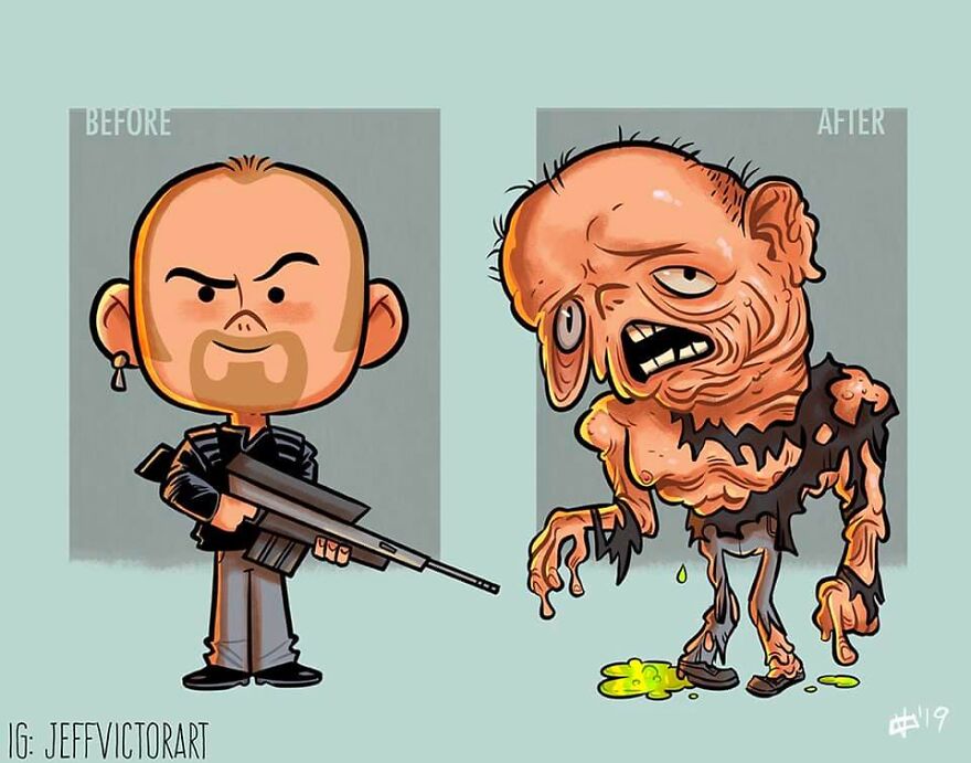 Artist Illustrates How Our Favorite Characters Have Changed In 40 Adorable Illustrations Artist Illustrates How Our Favorite Characters Have Changed In 40 Adorable Illustrations