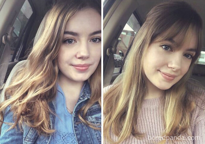 21 Before & After Pics Of Women Who Decided To Try Out Bangs And Realized It Suits Them 21 Before & After Pics Of Women Who Decided To Try Out Bangs And Realized It Suits Them
