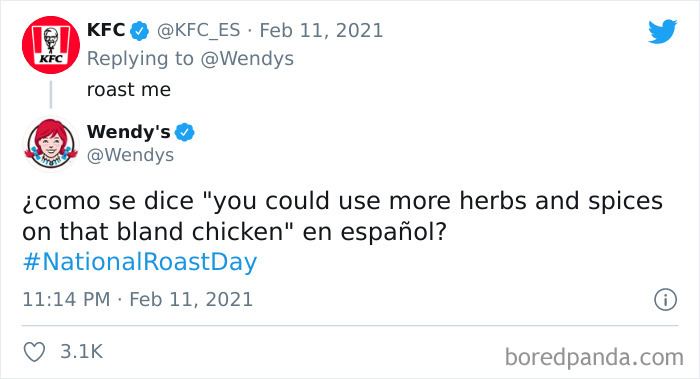 Wendy’s Is Celebrating National Roast Day By Roasting Companies And People Who Asked For It, And Here’re 40 Of Their Most Savage Posts Wendy’s Is Celebrating National Roast Day By Roasting Companies And People Who Asked For It, And Here’re 40 Of Their Most Savage Posts