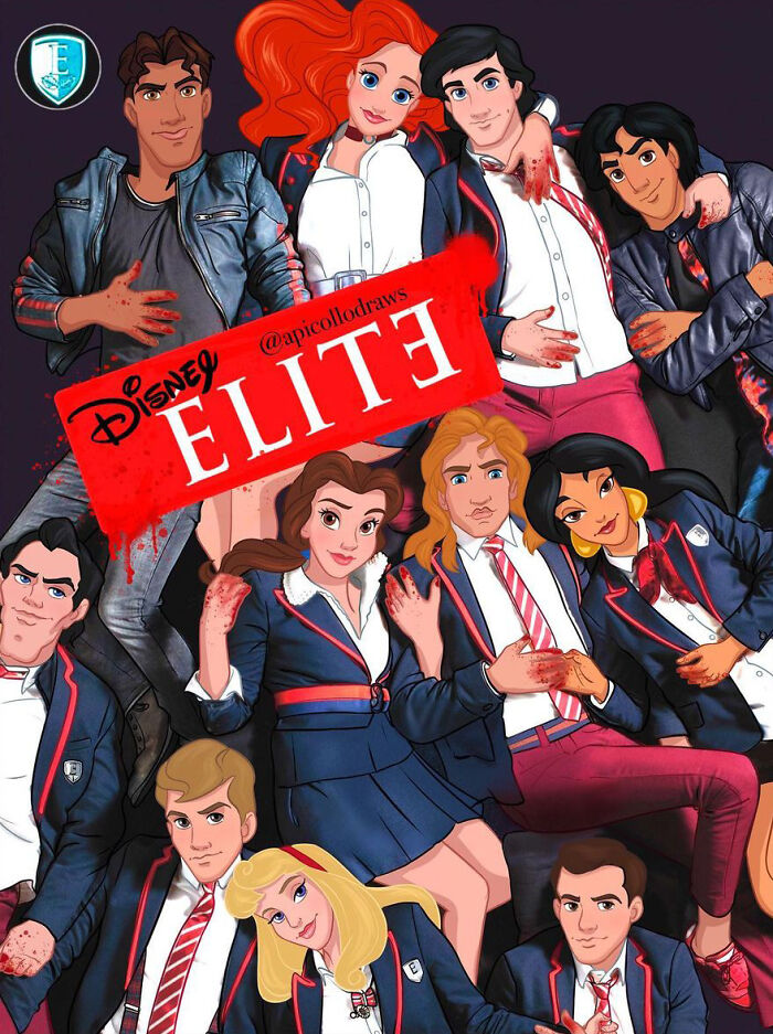 Iconic Movie And TV Posters Reimagined With Disney Characters By Alex Pick (50 Pics)