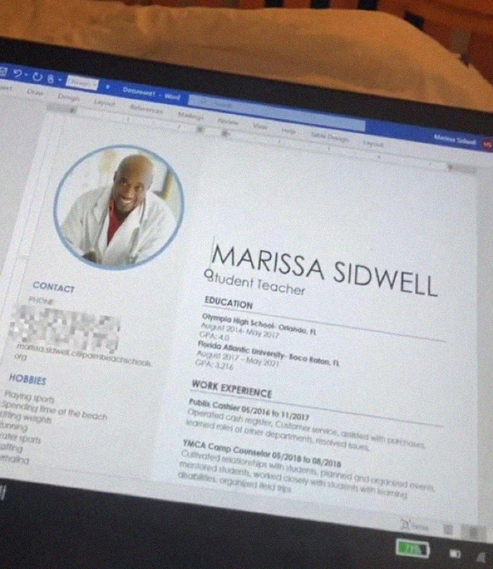 This Girl Forgot To Change The Template Photo In Her Resume, Sent It Out To Her Employer This Girl Forgot To Change The Template Photo In Her Resume, Sent It Out To Her Employer