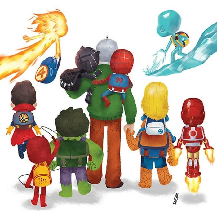 Artist Puts Together ‘Super Families’ From Our Favorite Characters (30 Pics) Artist Puts Together ‘Super Families’ From Our Favorite Characters (30 Pics)