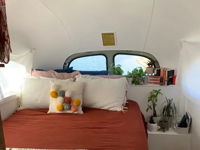 Couple Bought A School Bus For $7,500, Spent Another $42,500 To Transform It Into A Cool 298 sq ft House On Wheels Couple Bought A School Bus For $7,500, Spent Another $42,500 To Transform It Into A Cool 298 sq ft House On Wheels