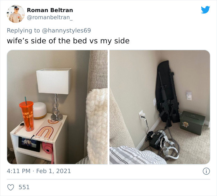 Women Are Comparing Their Side Of The Bed Vs. Their Boyfriends’, And People Find The Similarities Between Men Hilarious Women Are Comparing Their Side Of The Bed Vs. Their Boyfriends’, And People Find The Similarities Between Men Hilarious