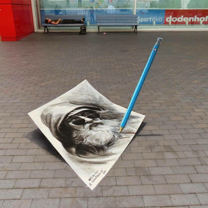 54 3D Optical Illusions By This Talented Mexican Street Artist 54 3D Optical Illusions By This Talented Mexican Street Artist