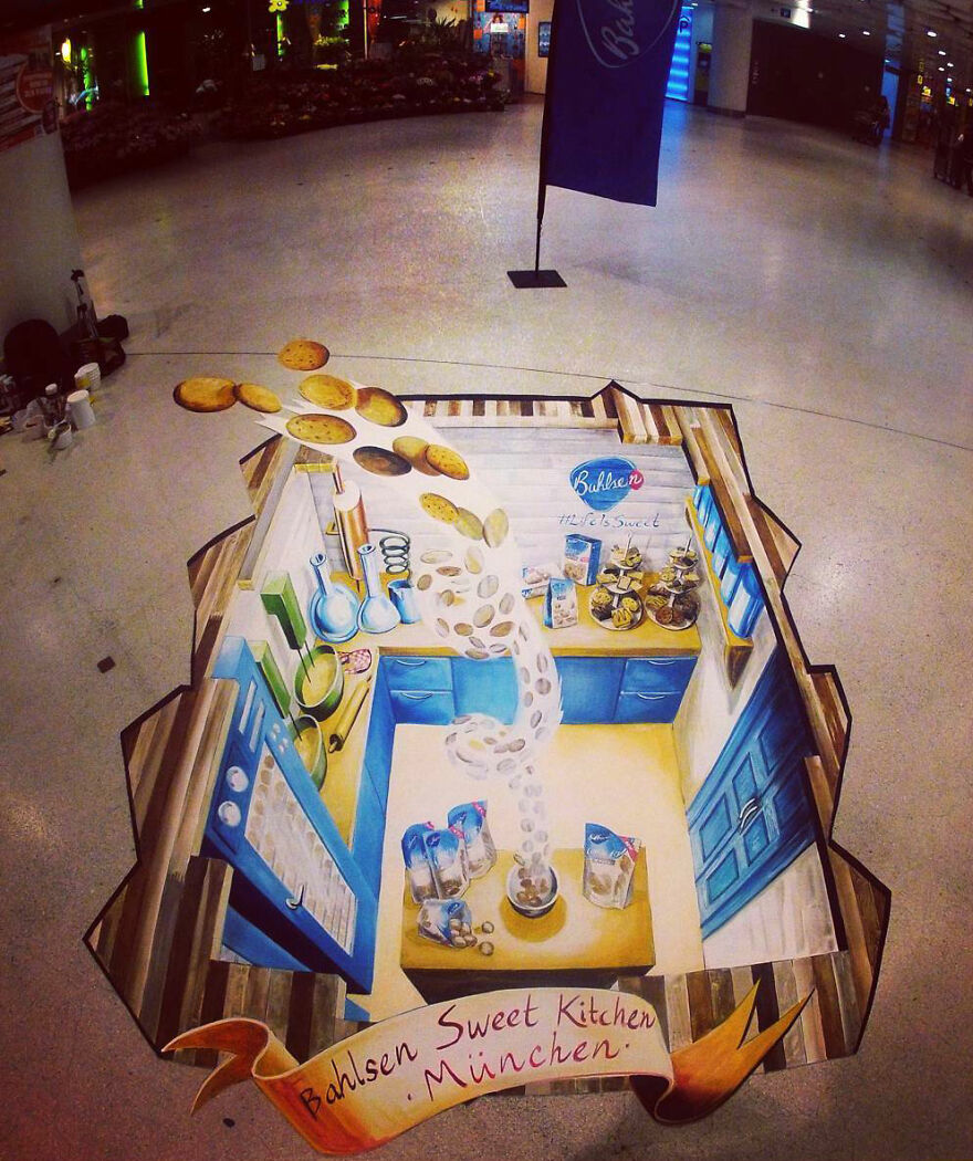 54 3D Optical Illusions By This Talented Mexican Street Artist 54 3D Optical Illusions By This Talented Mexican Street Artist