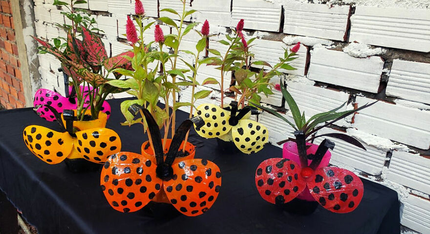 My Tutorial Of Recycling Plastic Bottles Into Beautiful Ladybug Flower Pots For Your Garden My Tutorial Of Recycling Plastic Bottles Into Beautiful Ladybug Flower Pots For Your Garden