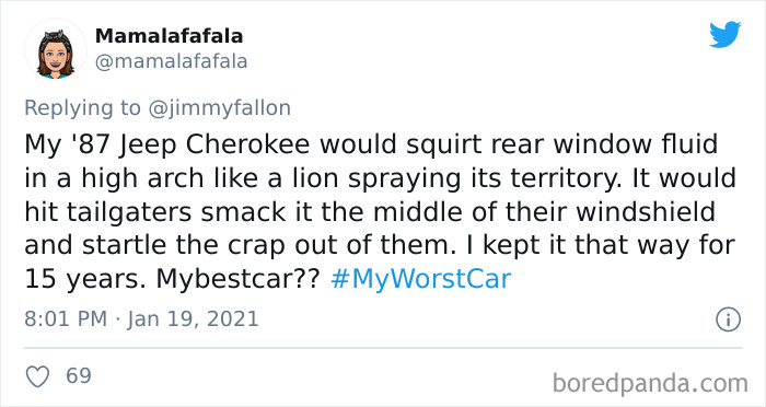 Jimmy Fallon Asks People To Share Their Worst Car Stories, Receives 50 Hilarious Ones Jimmy Fallon Asks People To Share Their Worst Car Stories, Receives 50 Hilarious Ones