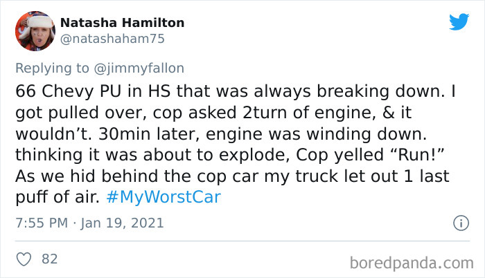 Jimmy Fallon Asks People To Share Their Worst Car Stories, Receives 50 Hilarious Ones Jimmy Fallon Asks People To Share Their Worst Car Stories, Receives 50 Hilarious Ones