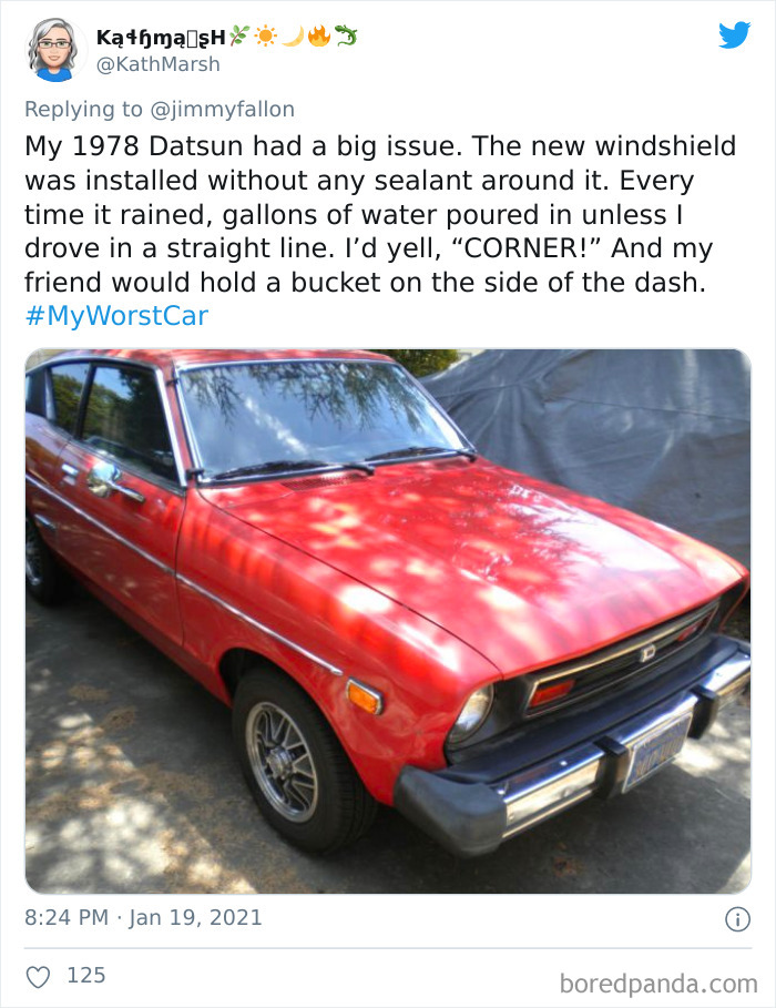 Jimmy Fallon Asks People To Share Their Worst Car Stories, Receives 50 Hilarious Ones Jimmy Fallon Asks People To Share Their Worst Car Stories, Receives 50 Hilarious Ones