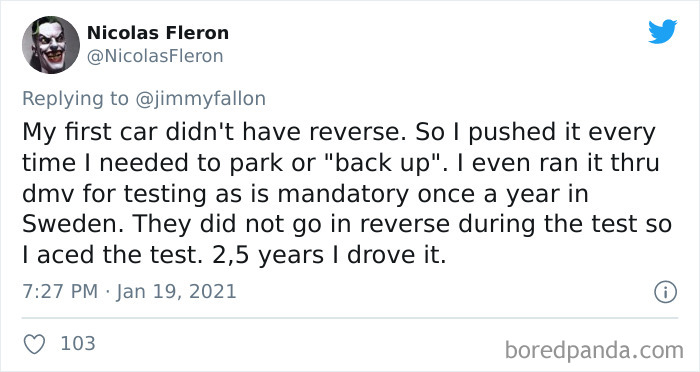 Jimmy Fallon Asks People To Share Their Worst Car Stories, Receives 50 Hilarious Ones Jimmy Fallon Asks People To Share Their Worst Car Stories, Receives 50 Hilarious Ones