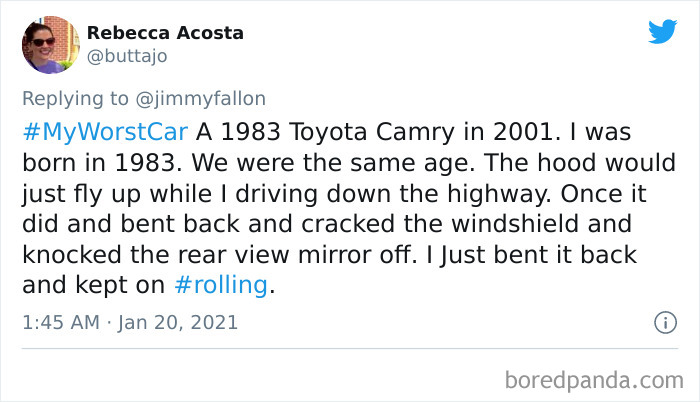 Jimmy Fallon Asks People To Share Their Worst Car Stories, Receives 50 Hilarious Ones Jimmy Fallon Asks People To Share Their Worst Car Stories, Receives 50 Hilarious Ones