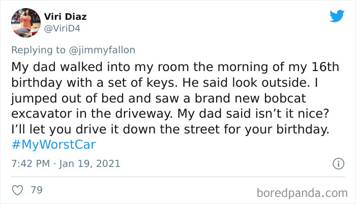 Jimmy Fallon Asks People To Share Their Worst Car Stories, Receives 50 Hilarious Ones Jimmy Fallon Asks People To Share Their Worst Car Stories, Receives 50 Hilarious Ones