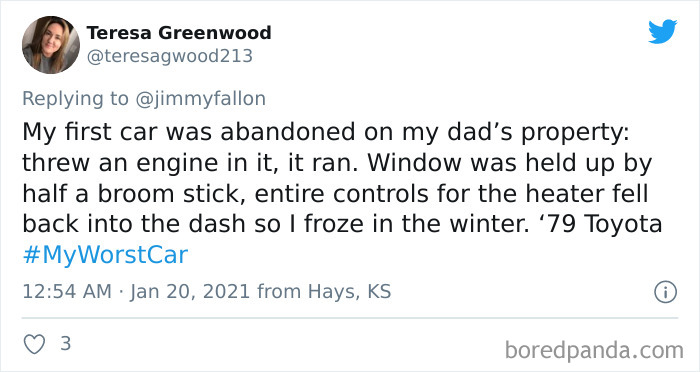 Jimmy Fallon Asks People To Share Their Worst Car Stories, Receives 50 Hilarious Ones Jimmy Fallon Asks People To Share Their Worst Car Stories, Receives 50 Hilarious Ones