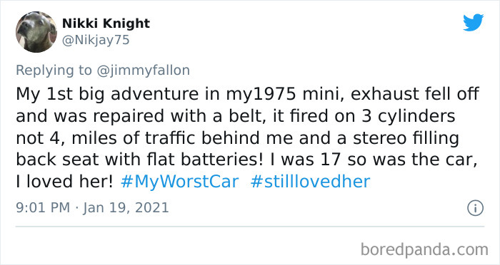 Jimmy Fallon Asks People To Share Their Worst Car Stories, Receives 50 Hilarious Ones Jimmy Fallon Asks People To Share Their Worst Car Stories, Receives 50 Hilarious Ones