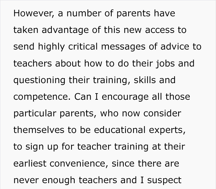 Headmaster Sends Out A Savage Letter To Parents Always Telling His Staff How To Teach Headmaster Sends Out A Savage Letter To Parents Always Telling His Staff How To Teach