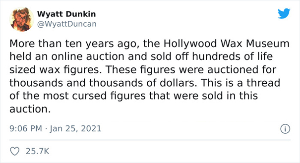 There Was An Online Auction Selling Wax Figures Of Celebrities, And Here Are The 30 Most ‘Cursed’ Ones There Was An Online Auction Selling Wax Figures Of Celebrities, And Here Are The 30 Most ‘Cursed’ Ones