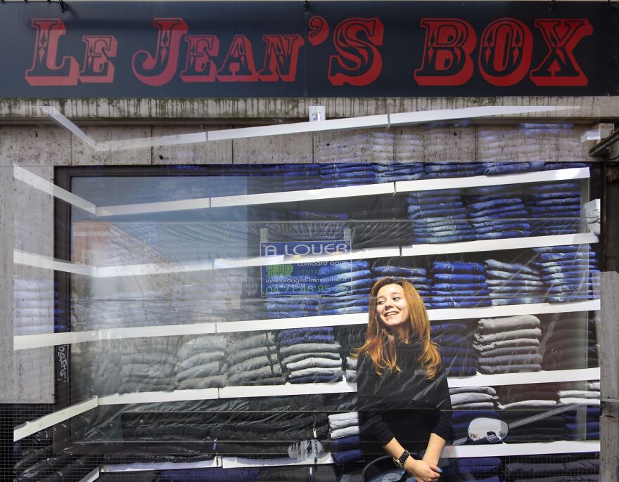 I Superimposed Street Photos I Took Around The World Over The Closed Businesses In Aurillac To Bring Them To Life During The Pandemic (31 Pics)