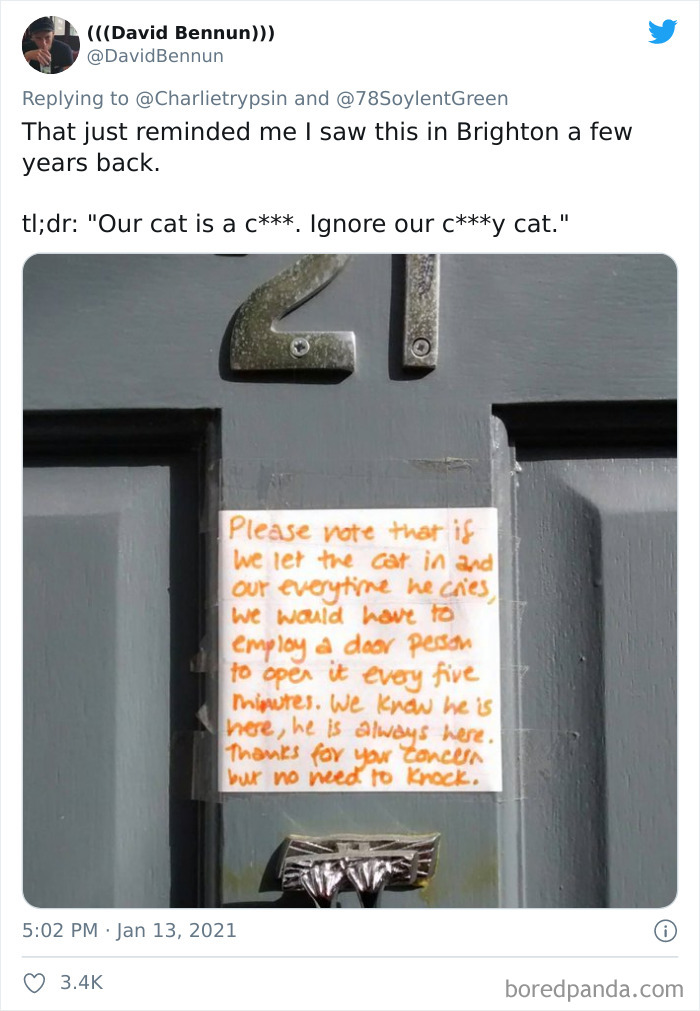 34 Times Cats Acted So Audacious That Their Owners Put Up A Sign To Warn Others About Their Ways 34 Times Cats Acted So Audacious That Their Owners Put Up A Sign To Warn Others About Their Ways