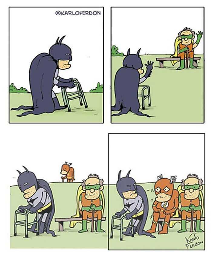 Artist Shows The Not-So-Glamorous Daily Life Of Superheroes (50 Comics) Artist Shows The Not-So-Glamorous Daily Life Of Superheroes (50 Comics)