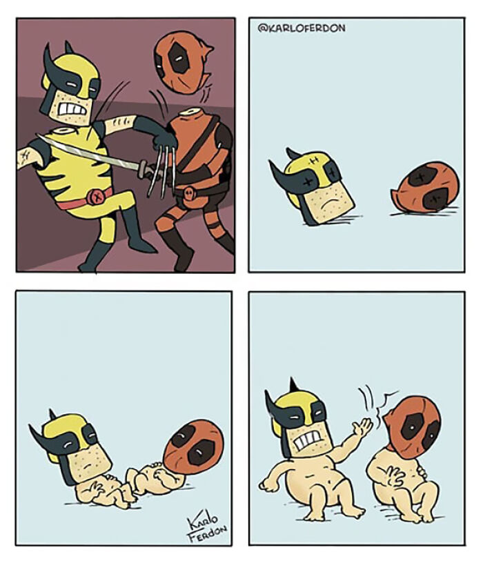 Artist Shows The Not-So-Glamorous Daily Life Of Superheroes (50 Comics) Artist Shows The Not-So-Glamorous Daily Life Of Superheroes (50 Comics)