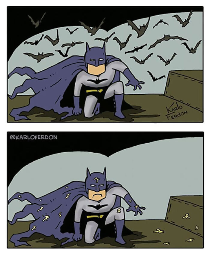 Artist Shows The Not-So-Glamorous Daily Life Of Superheroes (50 Comics) Artist Shows The Not-So-Glamorous Daily Life Of Superheroes (50 Comics)