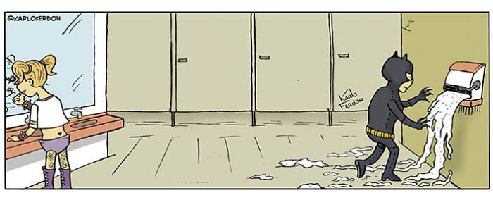 Artist Shows The Not-So-Glamorous Daily Life Of Superheroes (50 Comics) Artist Shows The Not-So-Glamorous Daily Life Of Superheroes (50 Comics)