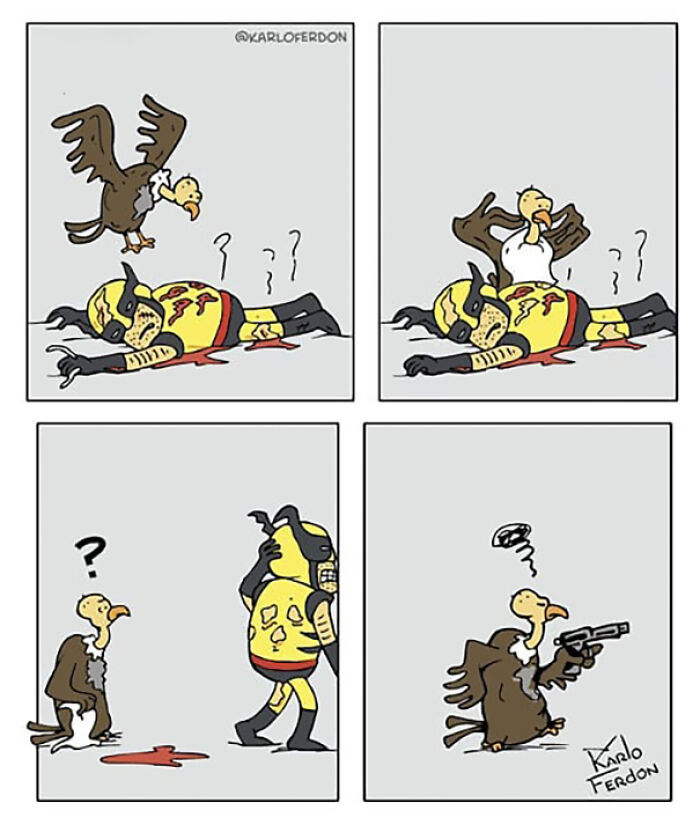 Artist Shows The Not-So-Glamorous Daily Life Of Superheroes (50 Comics) Artist Shows The Not-So-Glamorous Daily Life Of Superheroes (50 Comics)