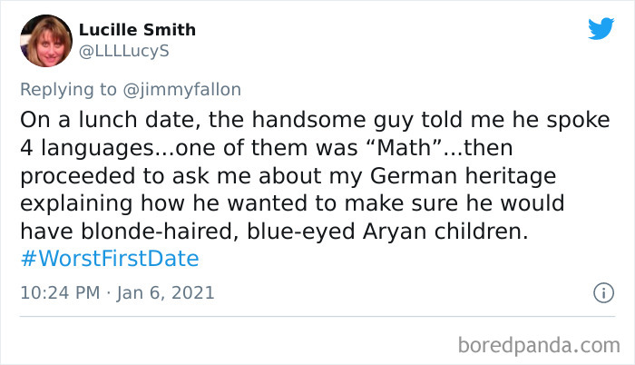 50 “Worst First Date” Stories That People Submitted For Jimmy Fallon’s Challenge 50 “Worst First Date” Stories That People Submitted For Jimmy Fallon’s Challenge