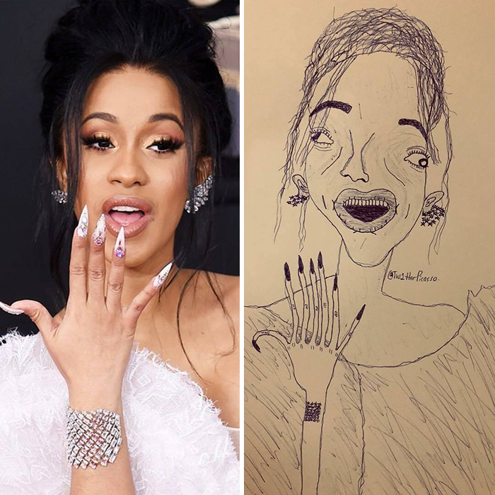 40 Terrible ‘Fan Art’ Drawings Of Famous People Created By This Artist (New Pics) 40 Terrible ‘Fan Art’ Drawings Of Famous People Created By This Artist (New Pics)