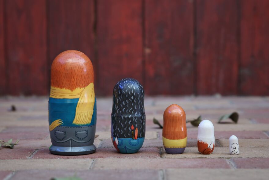 For This Holiday Season, I Created A Matryoshka Of My Family