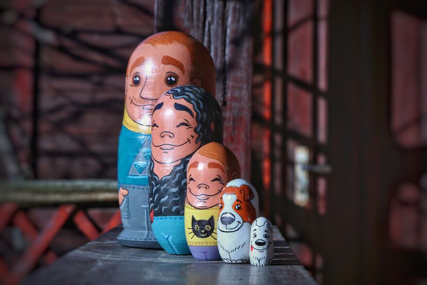 For This Holiday Season, I Created A Matryoshka Of My Family