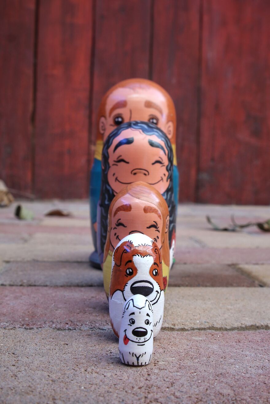For This Holiday Season, I Created A Matryoshka Of My Family