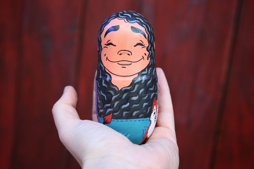 For This Holiday Season, I Created A Matryoshka Of My Family