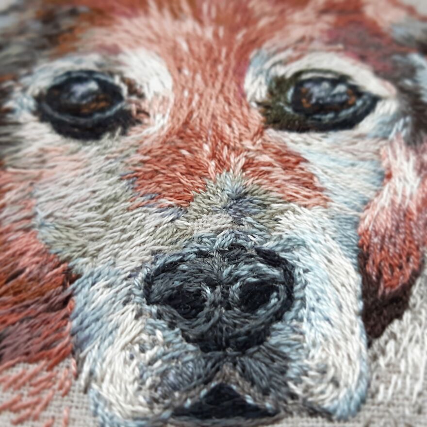 I Made My First Pet Embroidery Of Our Family Dog Who Passed Away For My Mom In 2018, Now I Make Them Professionally I Made My First Pet Embroidery Of Our Family Dog Who Passed Away For My Mom In 2018, Now I Make Them Professionally