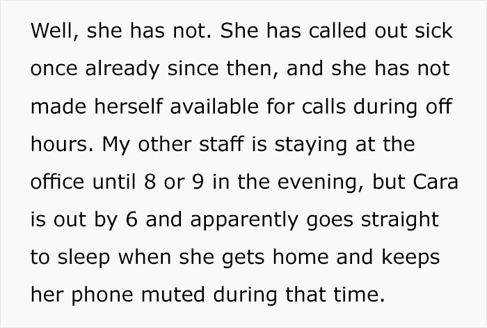 ‘Not Available For Calls During Off Hours’: Manager Is Puzzled Whether He Was Right To Scold A Pregnant Woman For ‘Slacking’ ‘Not Available For Calls During Off Hours’: Manager Is Puzzled Whether He Was Right To Scold A Pregnant Woman For ‘Slacking’