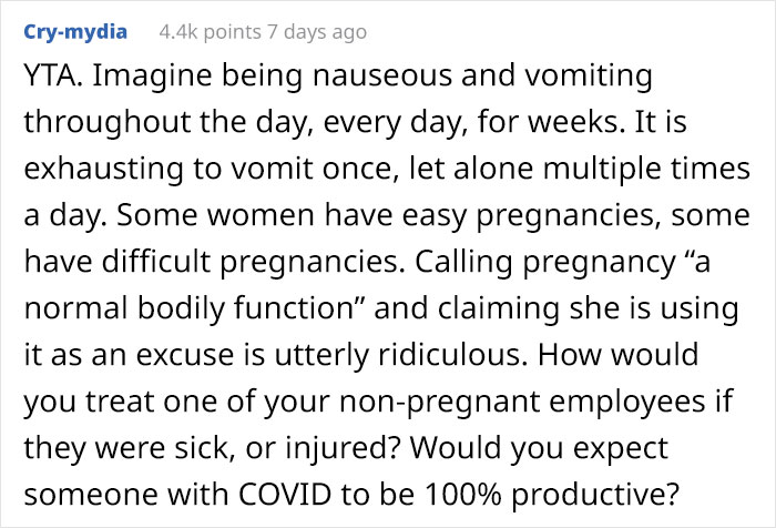&#8216;Not Available For Calls During Off Hours&#8217;: Manager Is Puzzled Whether He Was Right To Scold A Pregnant Woman For &#8216;Slacking&#8217;