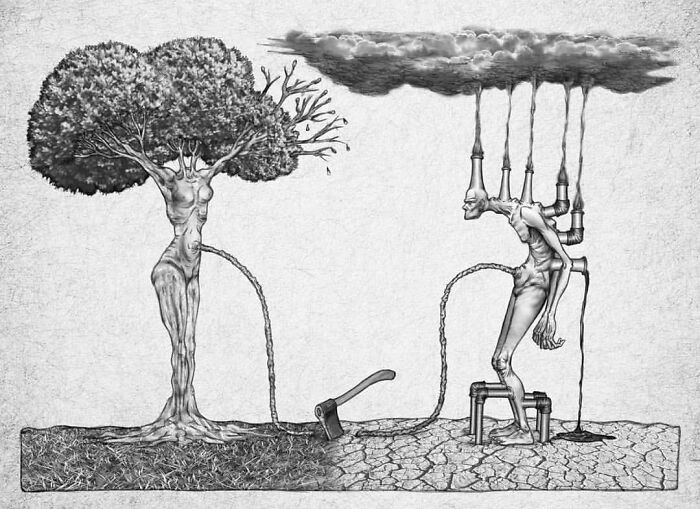 Artist Captures What’s Wrong With Today’s Society In 38 New Thought-Provoking Illustrations Artist Captures What’s Wrong With Today’s Society In 38 New Thought-Provoking Illustrations