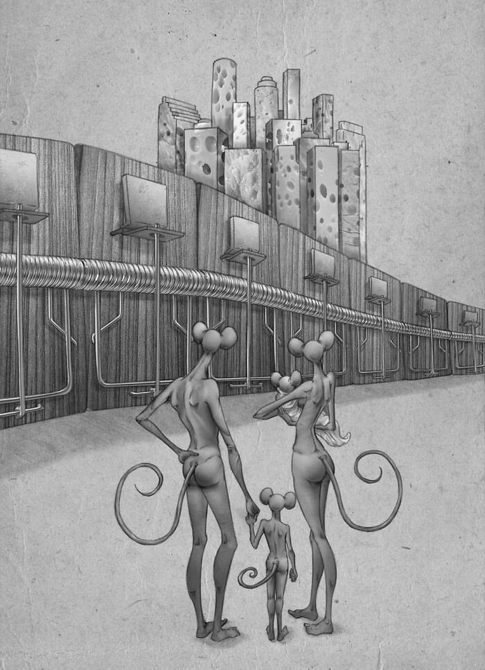 Artist Captures What’s Wrong With Today’s Society In 38 New Thought-Provoking Illustrations Artist Captures What’s Wrong With Today’s Society In 38 New Thought-Provoking Illustrations
